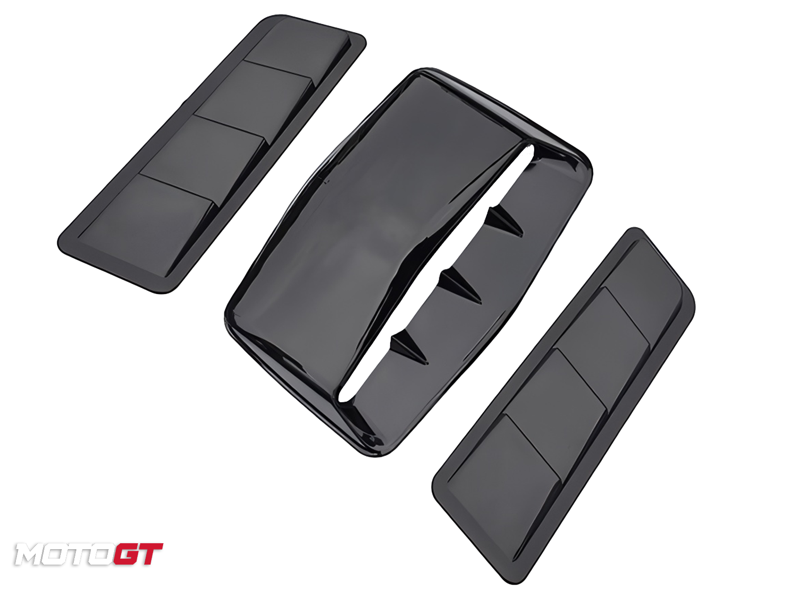 JETOUR T2 MATT BLACK 3 PCS HOOD VENT